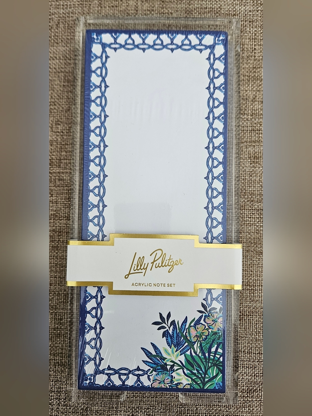 Lilly Pulitzer Acrylic Note Set The Hottest Spot NWT